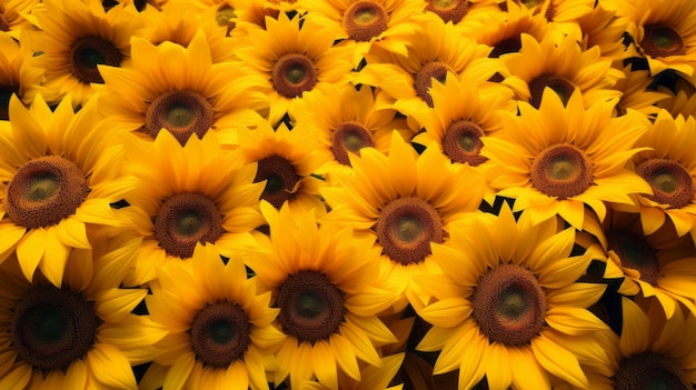 Mooie zonnebloemen natuurlijke achtergrond