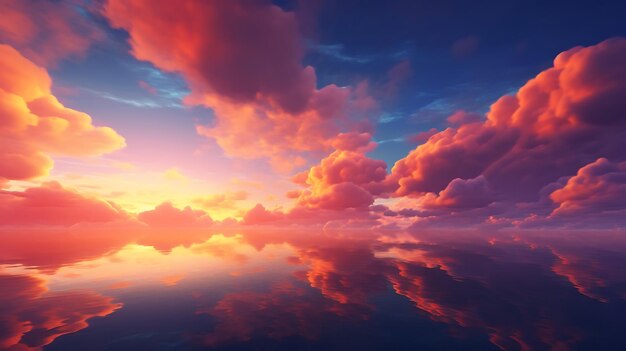 Mooie zonsondergang hemel Wolken op de achtergrond