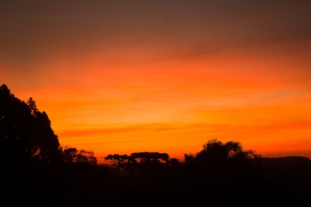 Foto mooie zonsondergang