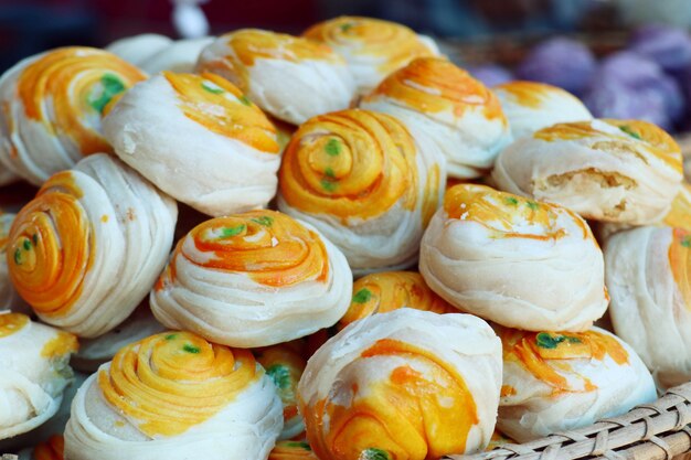 Moon cake at street food 