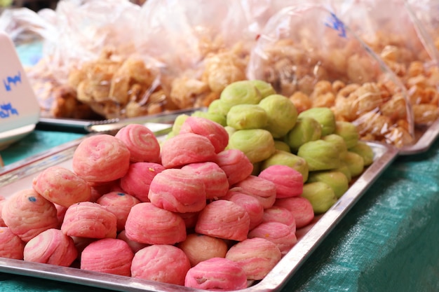 Moon cake at street food 