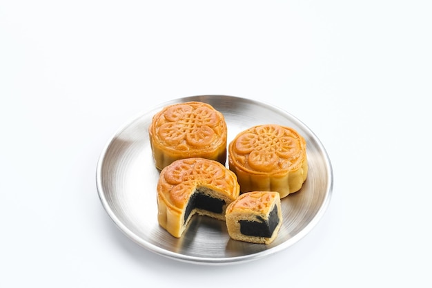 Moon Cake, traditionele Chinese snack populair tijdens het mid-herfstfestival.