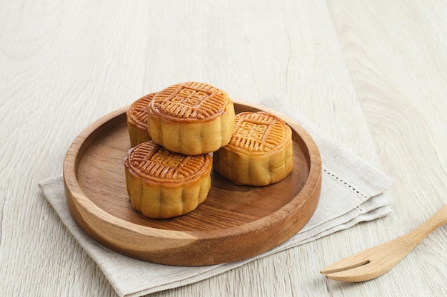 Moon Cake, traditionele Chinese snack populair tijdens het mid-herfstfestival.