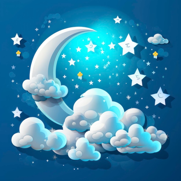 moon and cloud background