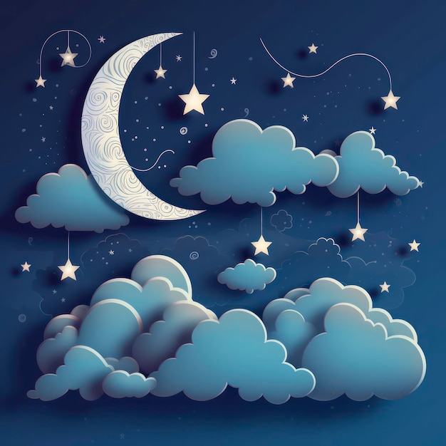 moon and cloud background