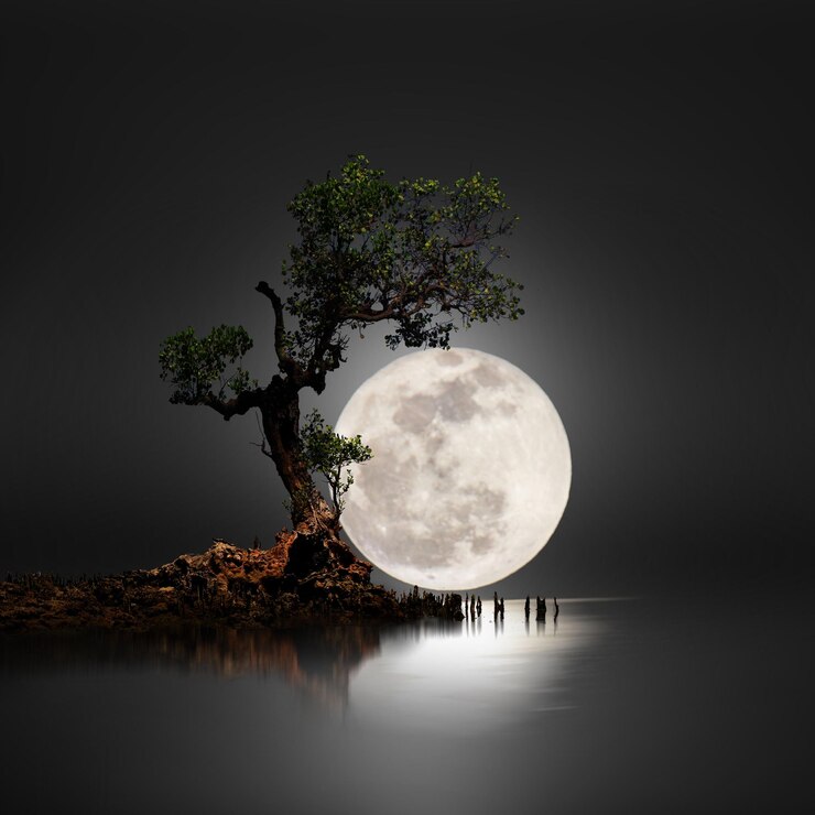 Photo moon image background and wallpaper