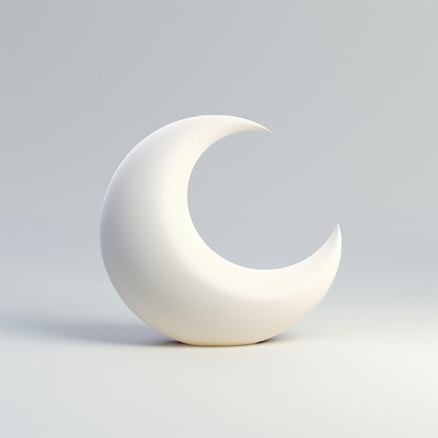 Photo moon mascot for a company 3d logo generative ai