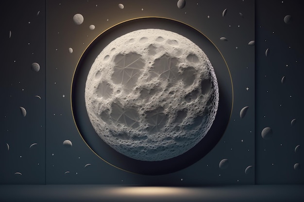 Moon Normal Wallpaper Texture Design Real Illustration