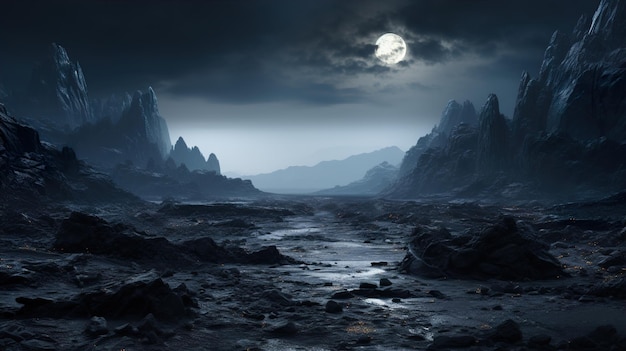 the moon palace HD 8K wallpaper Stock Photographic Image