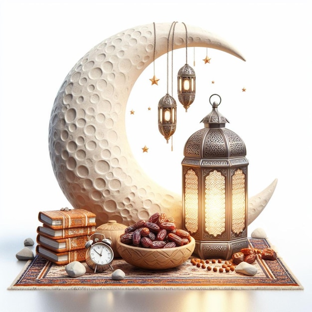 Photo moon ramazan mubarak light