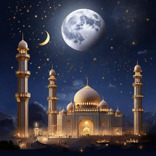 Photo moon sighting for eid fastival