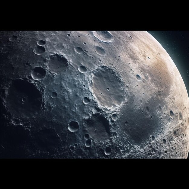 夜の空の月 地球の背景から