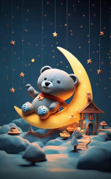 Foto moon e star doodle