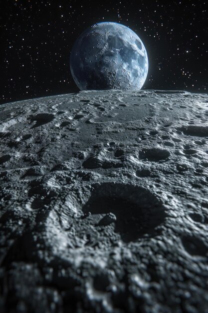月の表面 月の表面