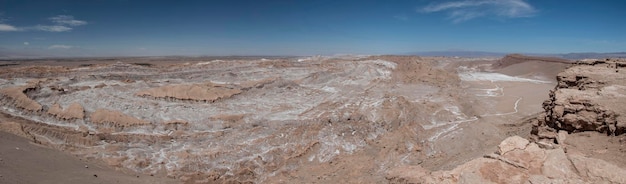 Valle della luna nel deserto di atacama cile antiche formazioni geologiche creano una luna come il paradiso