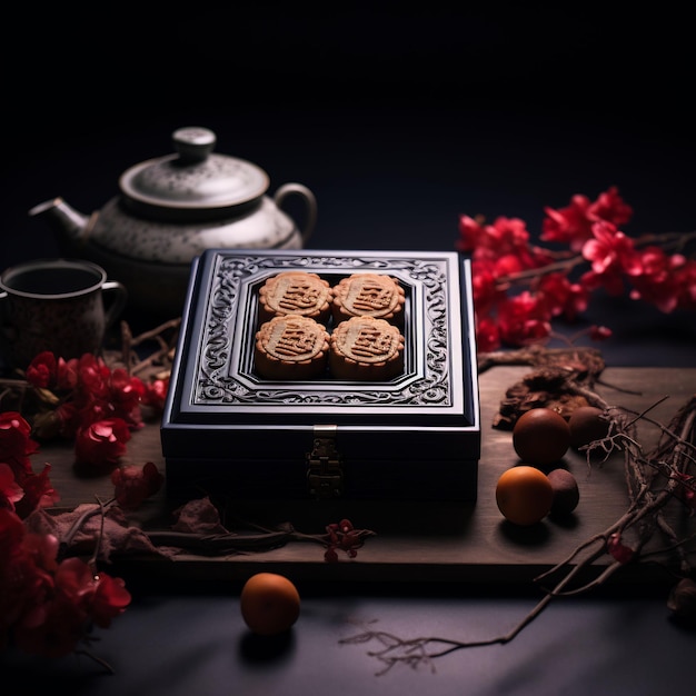 Mooncakes dit Midherfstfestival voor een traditionele traktatie Geniet van onze romige luxe schoonheid