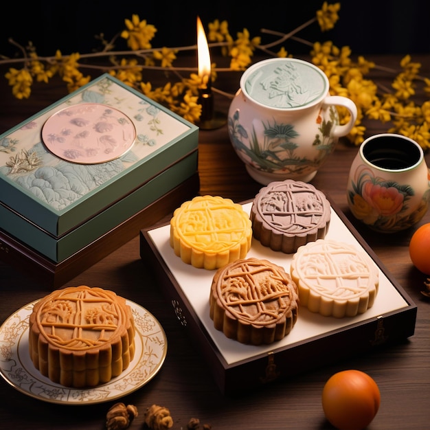 Mooncakes Midden-herfstfestival