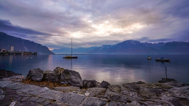 Mooring Boat Stone Sea View