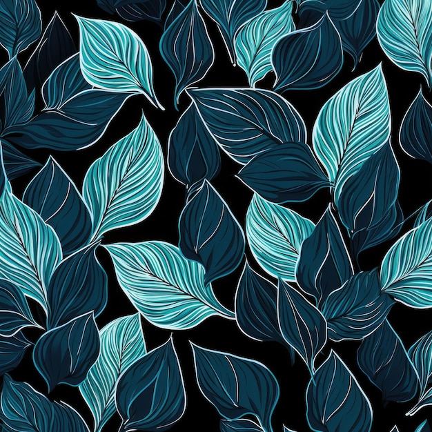 Photo mopani leaf harmony captivating tileable repeating pattern