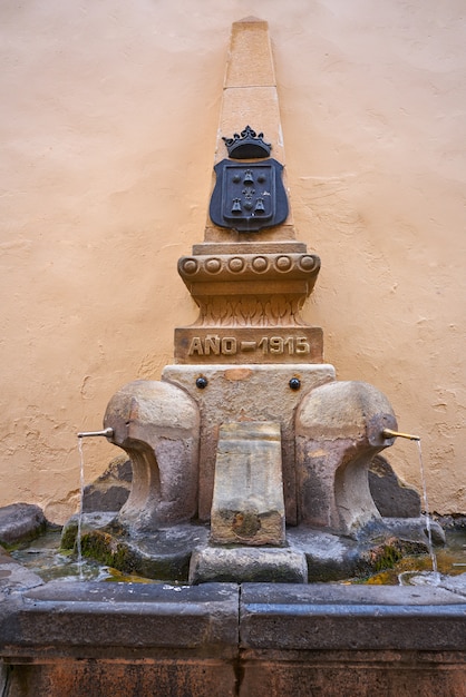 Mora de Rubielos fountain in Teruel Spain