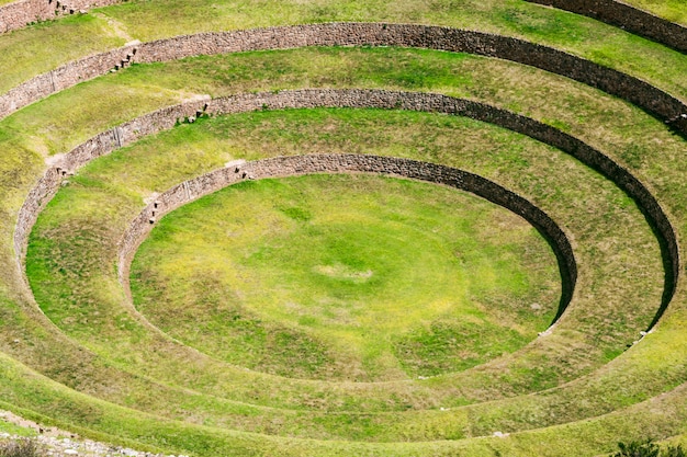 Photo moray inca ruins