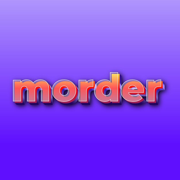 morderテキスト効果JPGグラデーション紫色の背景カード写真