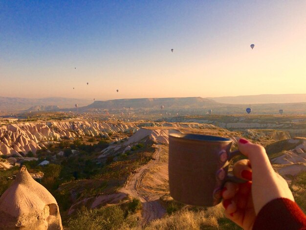 Photo morning in cappadokia