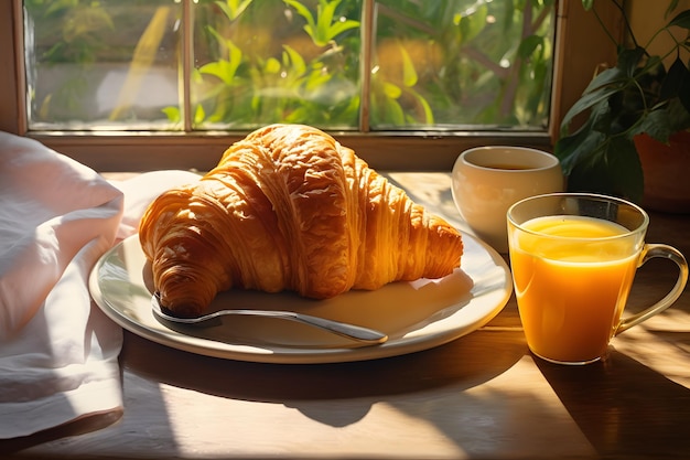 Morning Croissant Delight