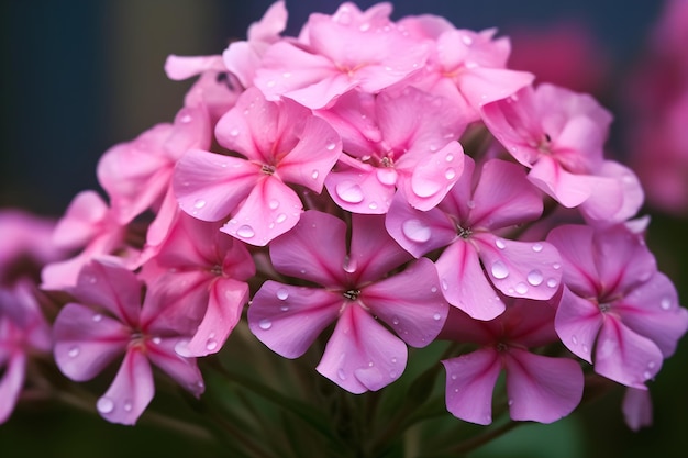 Foto rugiada mattutina sui fiori che sbocciano