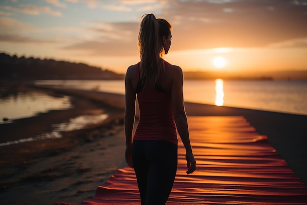 Morning Fitness Routine Person Doing Exercises