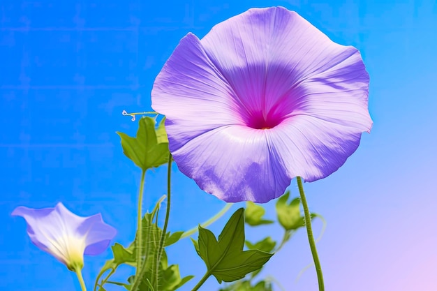 Morning Glory Flower met blauwe lucht