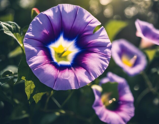 Photo a morning glory flowers