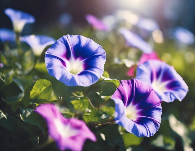 Photo a morning glory flowers