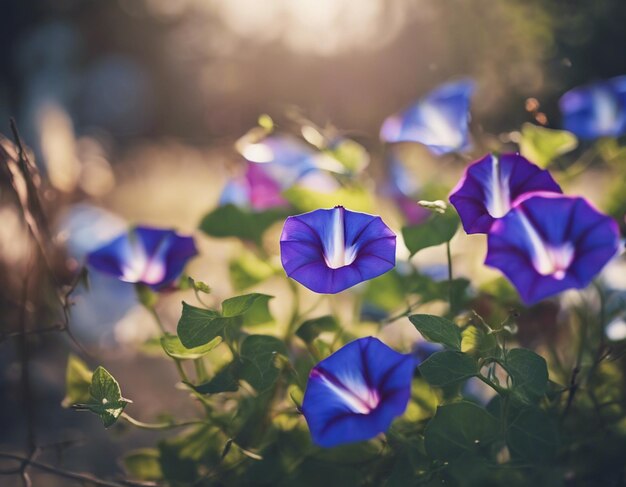 Photo a morning glory flowers