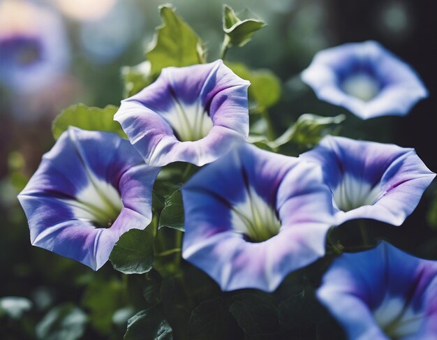 Photo a morning glory flowers