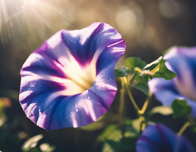 Photo a morning glory flowers