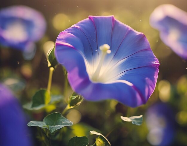 Photo a morning glory flowers