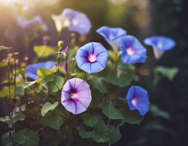 Photo a morning glory flowers