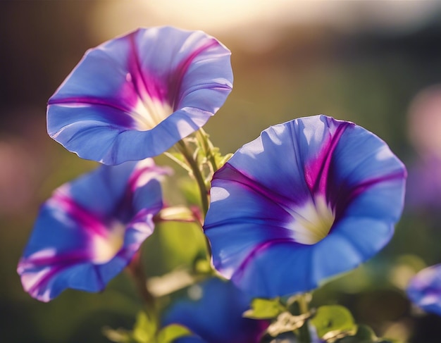 A Morning glory flowers