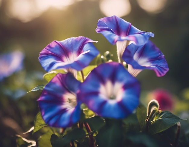 Foto i fiori della gloria del mattino