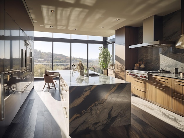 Morning Glow in the Contemporary Kitchen