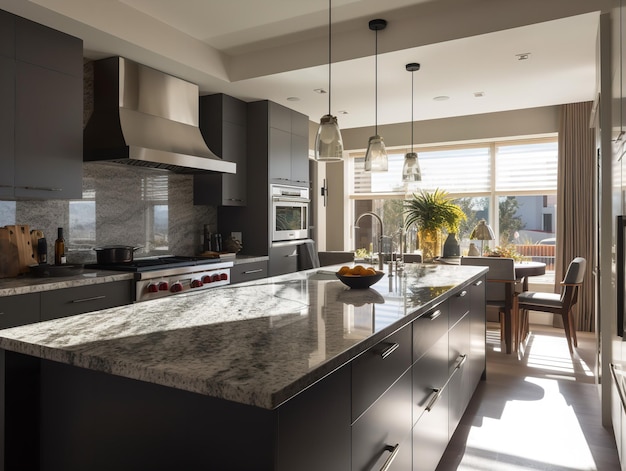 Morning Glow in the Contemporary Kitchen