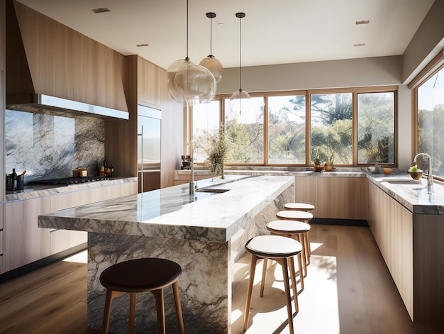 Morning Glow in the Contemporary Kitchen