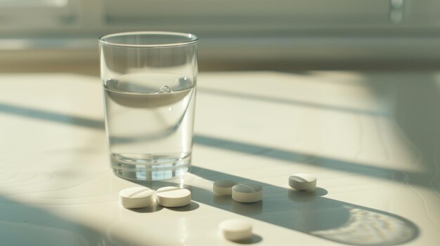 Morning Medication on Sunlit Table