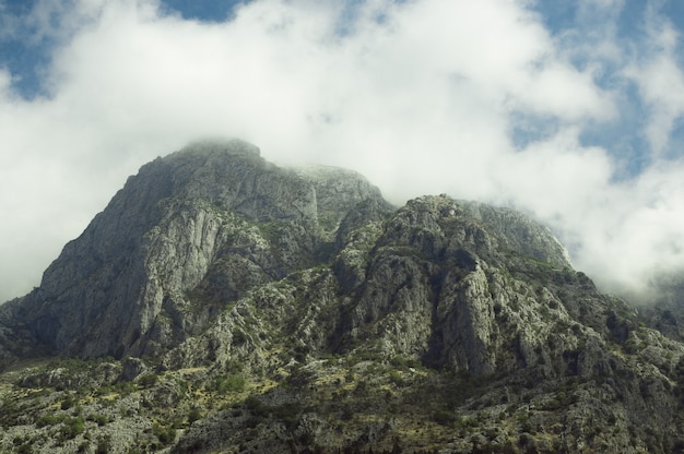 Morning Montenegro Summer Mountains near Kotor