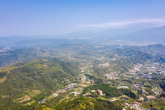 写真 村の朝の風景