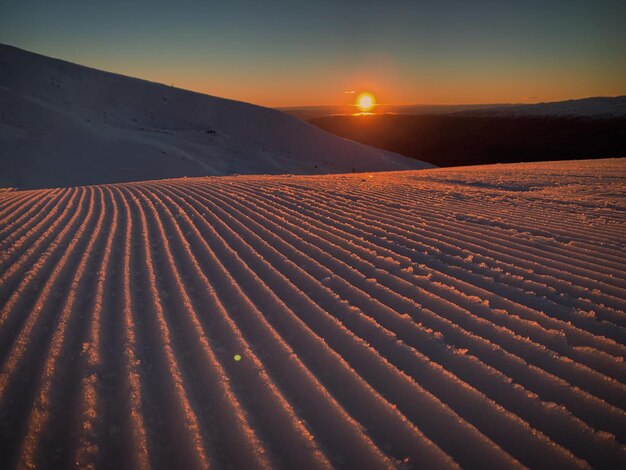 Photo morning snow