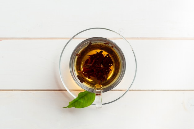 Morning tea on the table