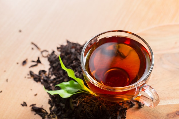 Morning tea on the table