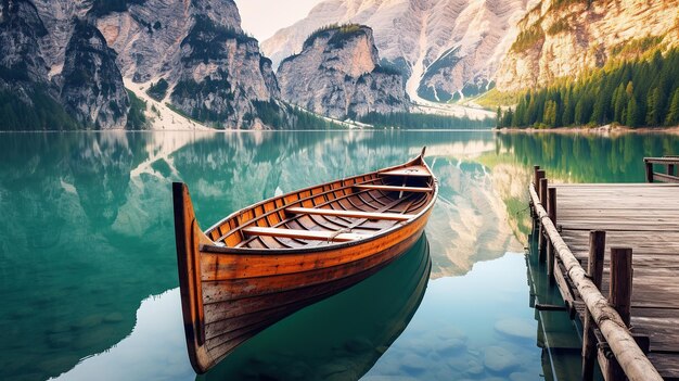 Morning Tranquility by the Alpine Lake